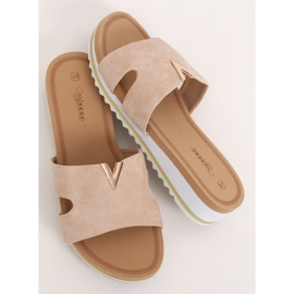 Női bézs papucs G-5035 Bézs 2