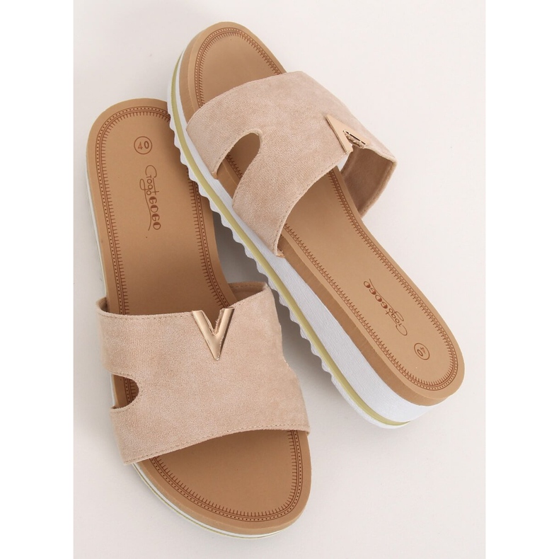 Női bézs papucs G-5035 Bézs 2