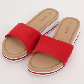 Piros Női piros papucs G-5036 Red 1
