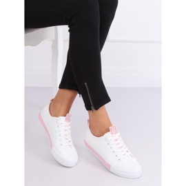 Fehér női cipők CC-17 Pink rózsaszín 1
