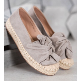 Seastar Velúr espadrillák a platformon bézs 2