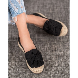 Seastar Velúr espadrillák a platformon fekete 1
