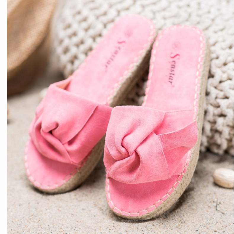 Seastar Velúr Espadrilles rózsaszín 1