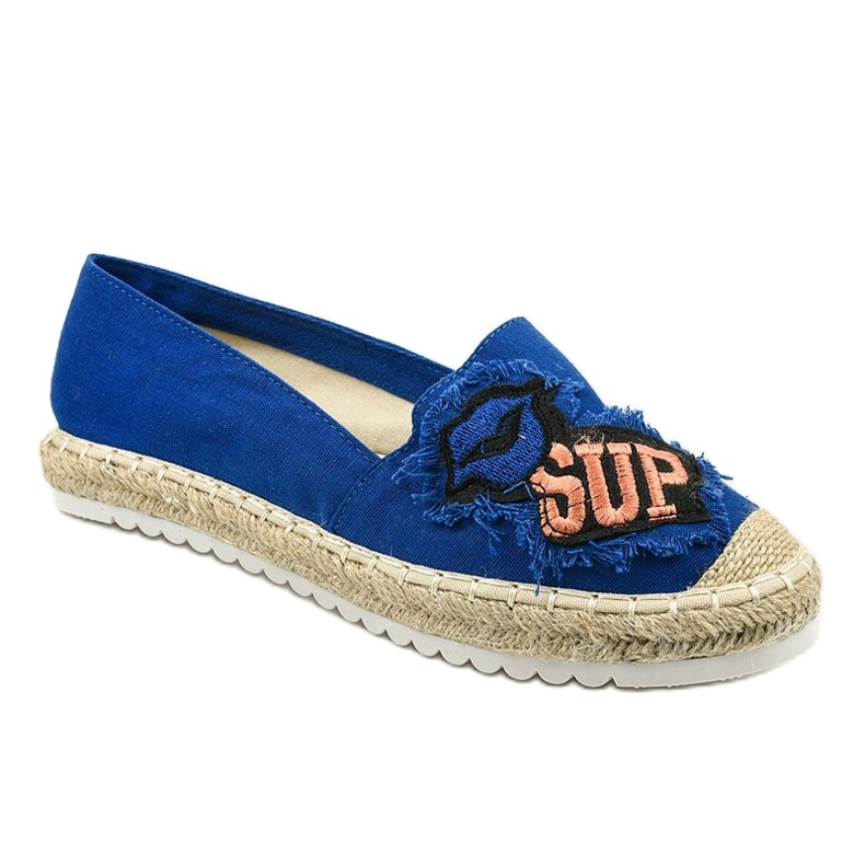 Sötétkék espadrilles L-1047 1