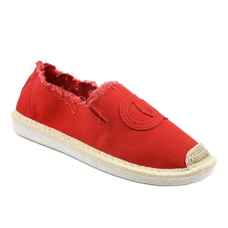 Piros felcsúsztatható espadrillák NB273P-9 1