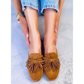 BM Női naplopó rojtokkal teve T357P Teve barna 2