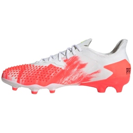 Adidas Predator 20.2 Fg M EG0904 futballcipő piros fehér 2