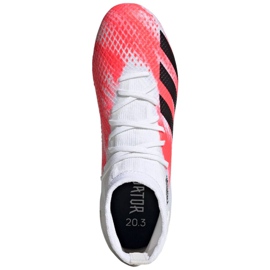 Adidas Predator 20.3 Sg M EG0911 futballcipő piros fehér 1 Adidas Predator 20.3 Sg M EG0911 futballcipő piros fehér 1