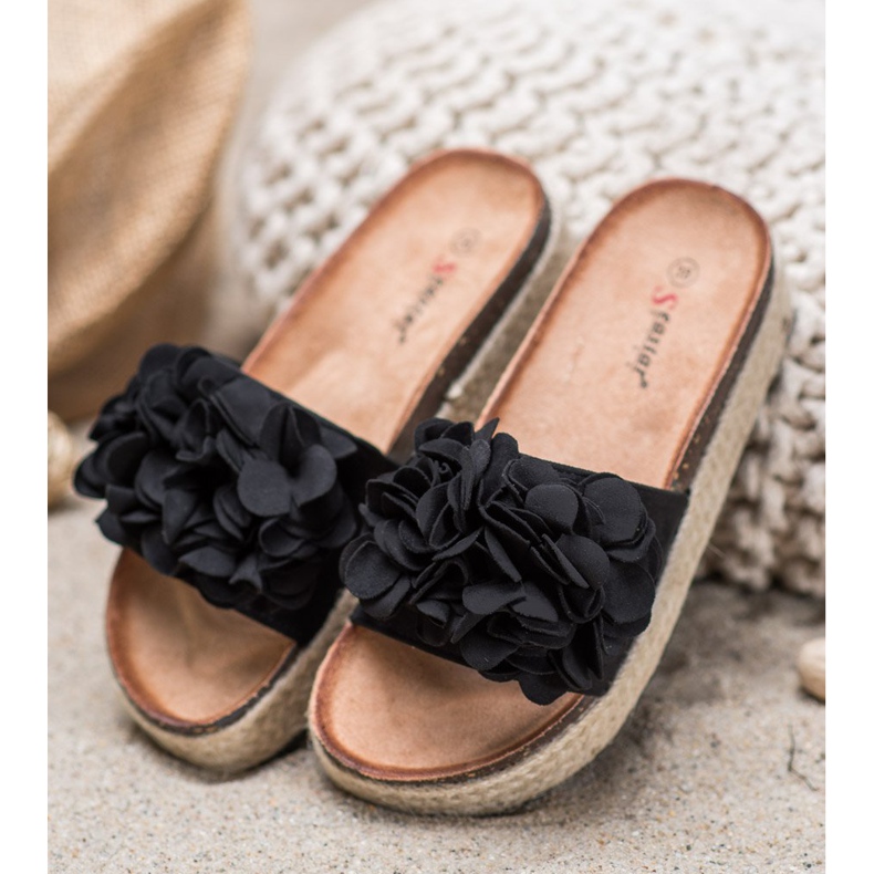 Seastar Divatos fekete papucs 2