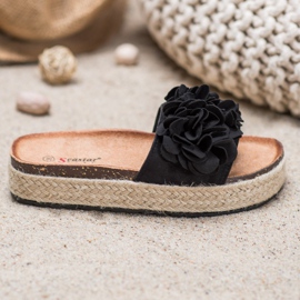 Seastar Divatos fekete papucs 1