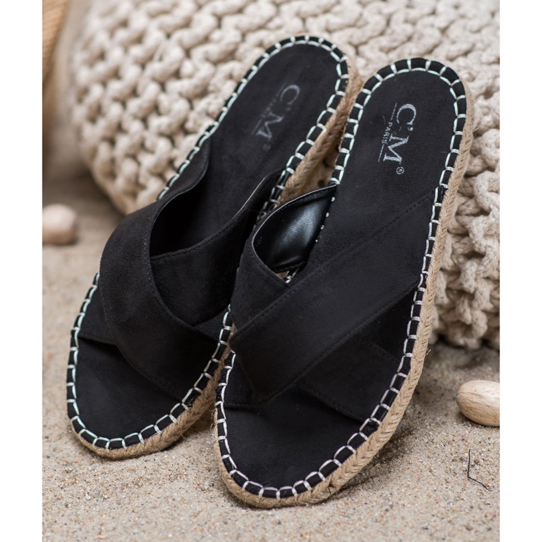 Cm Paris Alkalmi könnyű papucs fekete 1