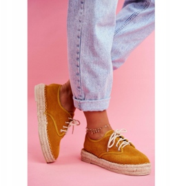 MSMG Női espadrilles sárga Sonya lenvászon platformon 2 MSMG Női espadrilles sárga Sonya lenvászon platformon 2