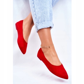 PS1 Női öko-velúr balerinák Red Bellissima piros 2 PS1 Női öko-velúr balerinák Red Bellissima piros 2
