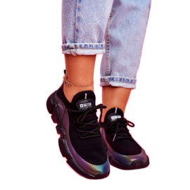 Női sportcipő Big Star Black FF274A053 fekete sokszínű 2