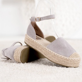 Seastar Szürke espadrilles a platformon 1