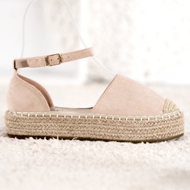 Seastar Bézs espadrillák a platformon 1