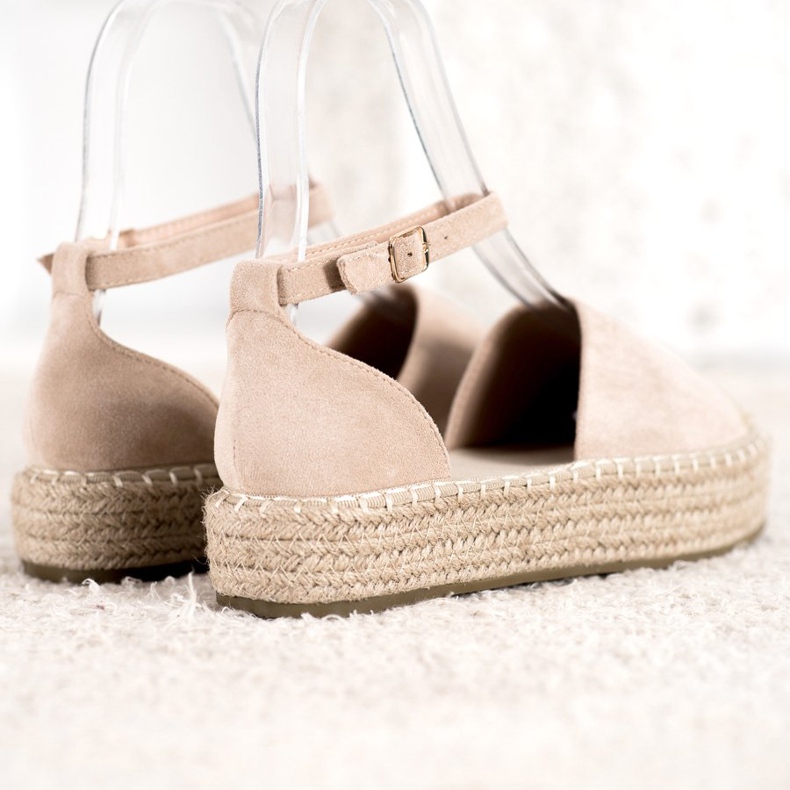 Seastar Bézs espadrillák a platformon 2