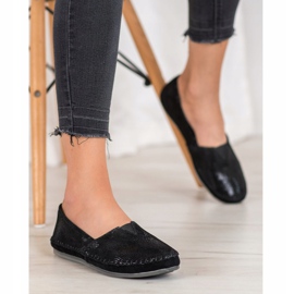 VINCEZA bőr nadrág fekete sokszínű 2