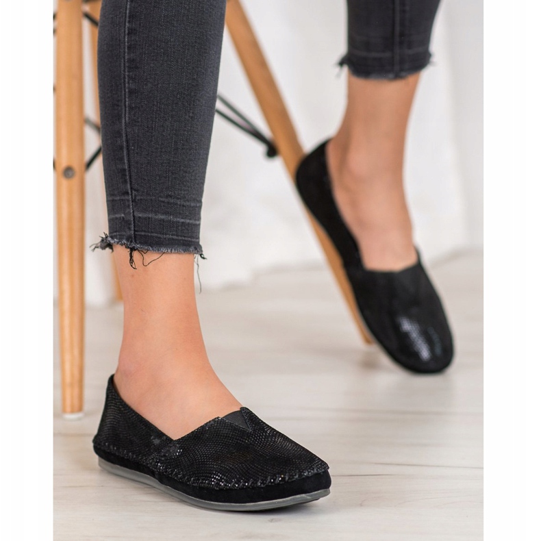 VINCEZA bőr nadrág fekete sokszínű 2