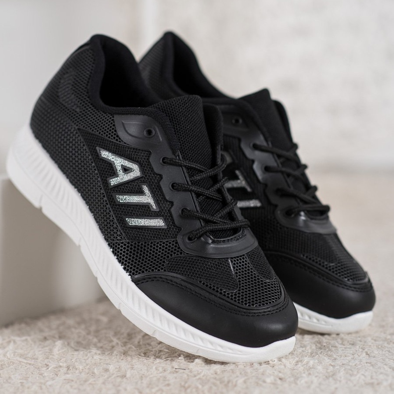 SHELOVET Kényelmes hálócipő fekete 2