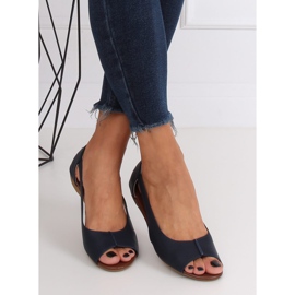 Nyitott cipő sötétkék NH-23P DK.BLUE 2