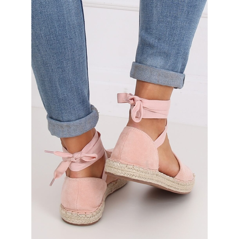 Rózsaszín női espadrilles LL-230P Pink 1 Rózsaszín női espadrilles LL-230P Pink 1