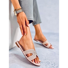 Rózsaszín női rózsaszín papucs Q-88 Pink 2