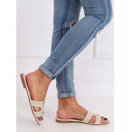 Női bézs papucs Q-88 Bézs 2