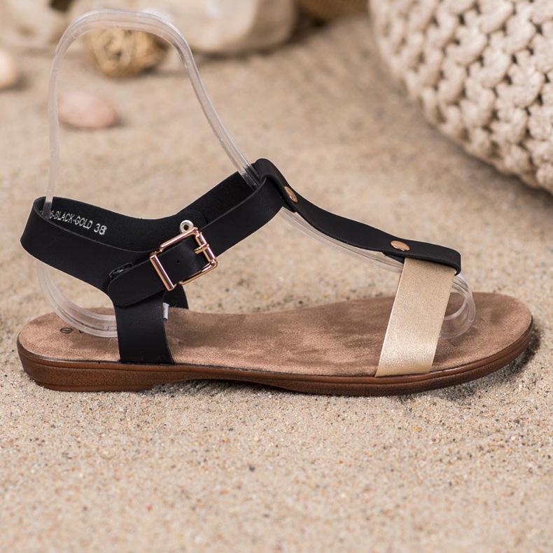 Evento Kényelmes szandál fekete 2