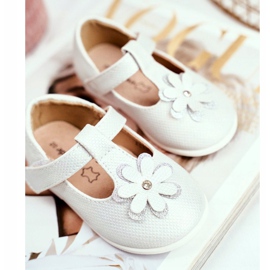 Apawwa Gyermek balerinák tépőzáras virágos ezüst Antrelával szürke 2