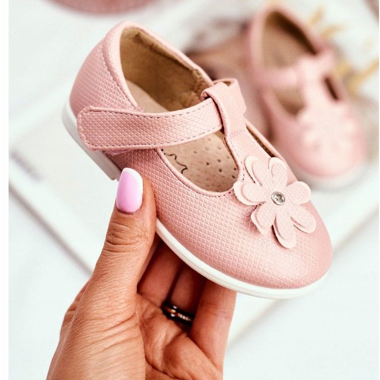 Apawwa Gyermek balerinák a tépőzáras virág rózsaszín Anthrela -n 2