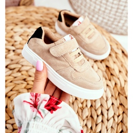 Apawwa Sport gyermekcipő tépőzáras bézs Albatrosszal 2