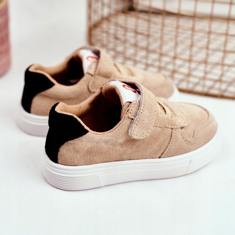 Apawwa Sport gyermekcipő tépőzáras bézs Albatrosszal 1