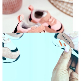 Apawwa Sportos gyermekcipő tépőzáras rózsaszín Stillto -val 2