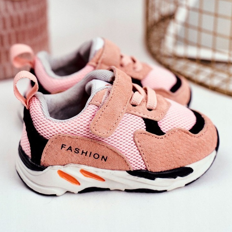 Apawwa Sportos gyermekcipő tépőzáras rózsaszín Stillto -val 1