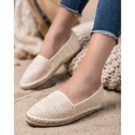 SHELOVET Fonott bézs espadrillák 2 SHELOVET Fonott bézs espadrillák 2