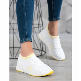 SHELOVET Textil csúszásgátló cipő fehér 1