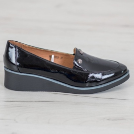 Vinceza Lakkozott szivattyúk ék fekete 2