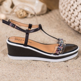 SHELOVET Stílusos ék ekológikus bőrrel fekete 2