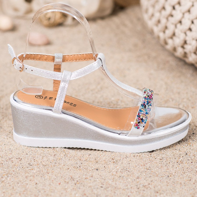 SHELOVET Stílusos ék ekológikus bőrrel szürke 2