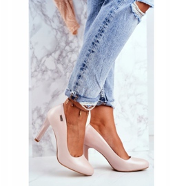 Női pumpák Pearl on a Heel Sergio Leone púder rózsaszín Campbell 2