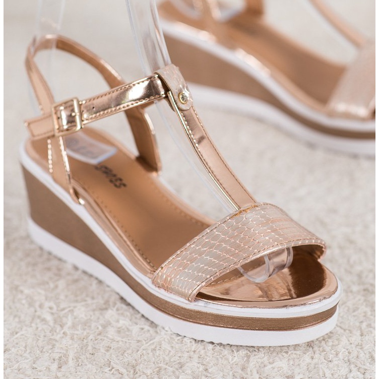 SHELOVET Arany ékek Eco Bőrrel aranysárga 1