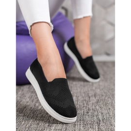 Via Giulia  Slipons a platformon fekete 1