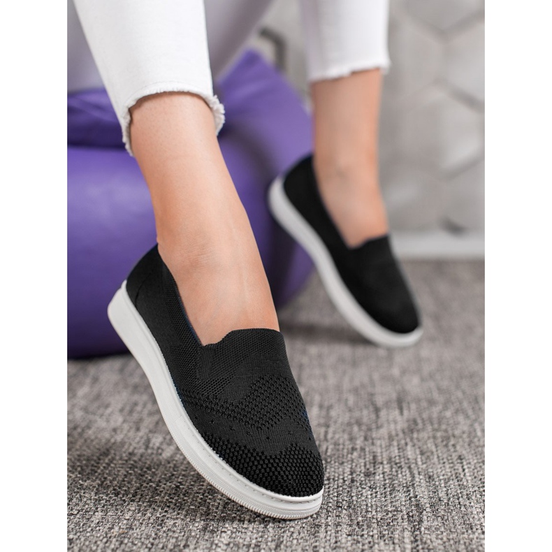 Via Giulia  Slipons a platformon fekete 1 Via Giulia  Slipons a platformon fekete 1