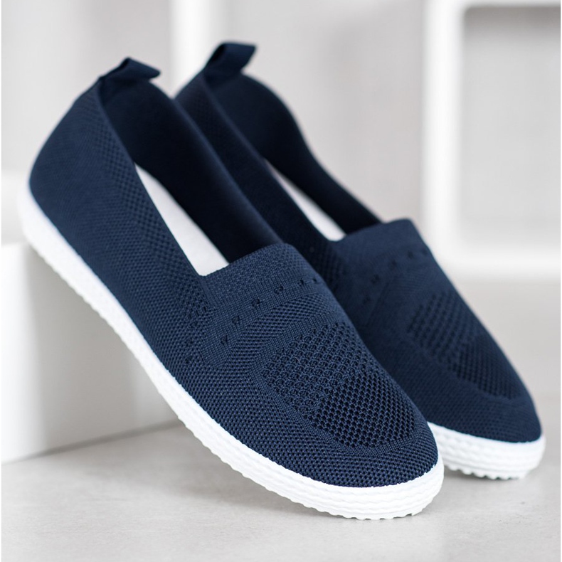 Via Giulia  Navy blue Slipons kék 2
