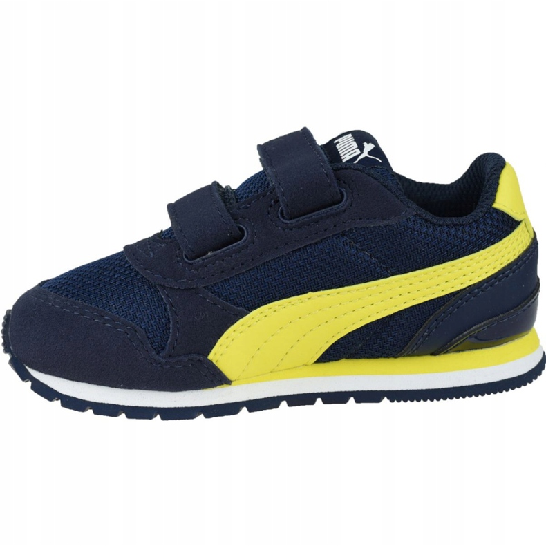 Puma St Runner V 2 csecsemők Jr 367137-09 sötétkék sárga 1