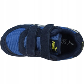 Puma Vista V Infants Jr 369541-09 fehér sötétkék kék 2