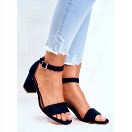 Vinceza Női velúr szandál Navy Blue Egyre több! sötétkék 1