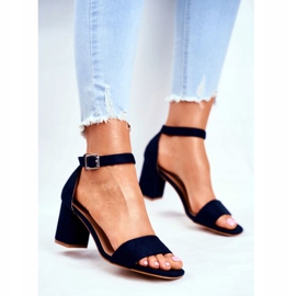 Vinceza Női velúr szandál Navy Blue Egyre több! sötétkék 2