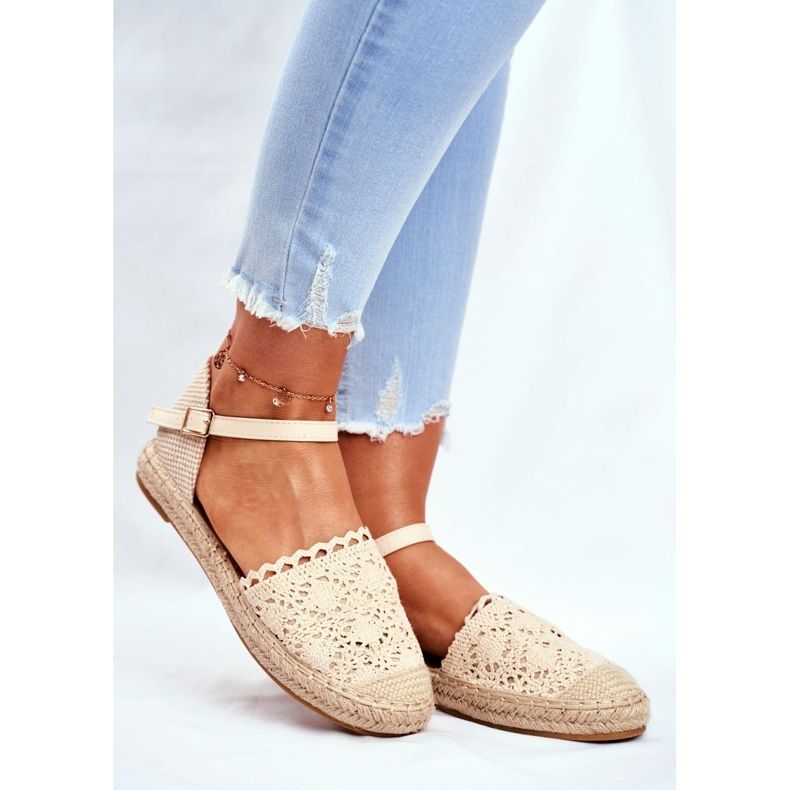 Női espadrillák bézs színű platformon Bécs 1 Női espadrillák bézs színű platformon Bécs 1